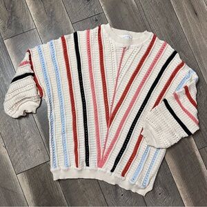 CCTOO Striped Stretchy Sweater